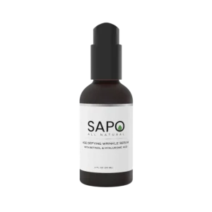 Sapo All Natural Wrinkle Serum with Hyaluronic Acid, Squalane, Vitamin C & Retinol