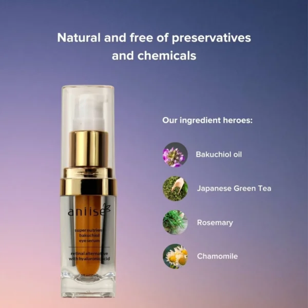 Aniise Anti-Aging Bakuchiol Eye Serum - Retinol Alternative